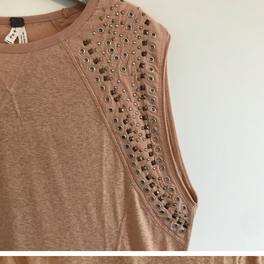 We The Free Shooting Stars Muscle Tee Tan - Picture 2 of 4